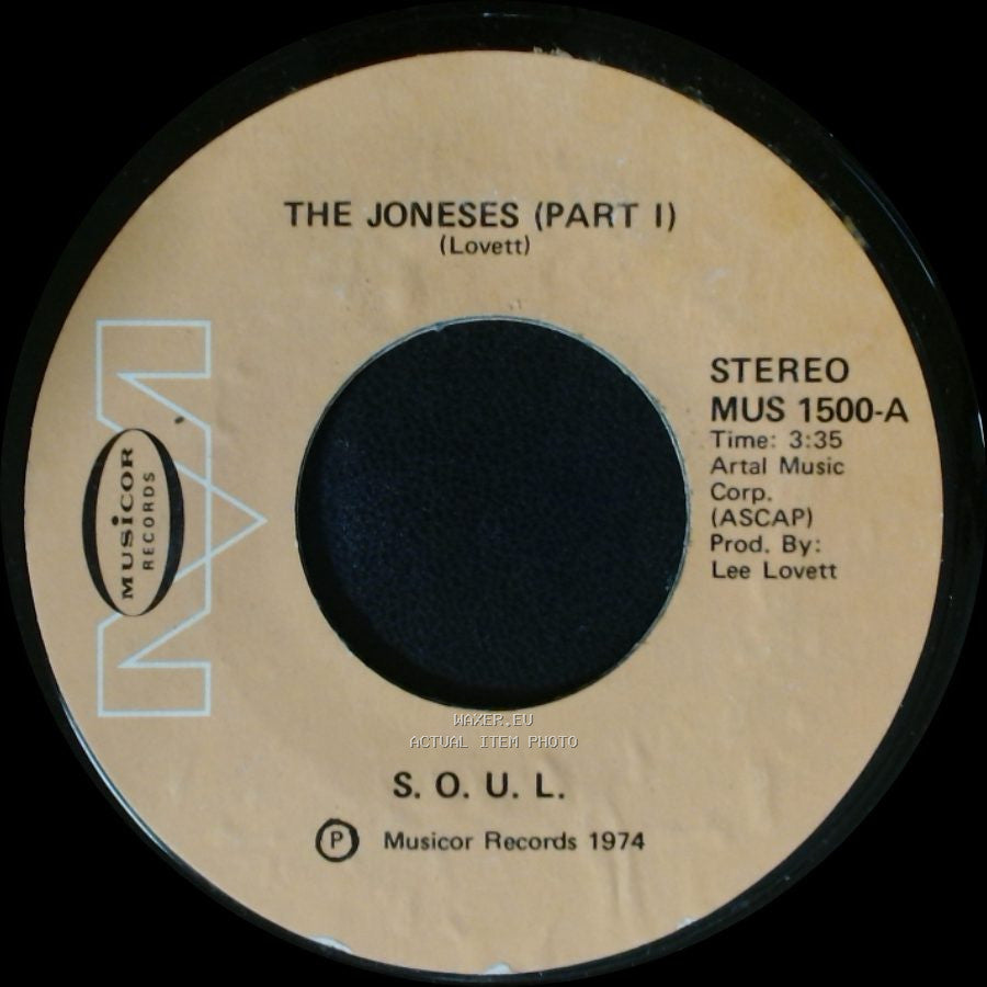 S.O.U.L. - The Joneses (Part I) / The Joneses (Part Ii) side A
