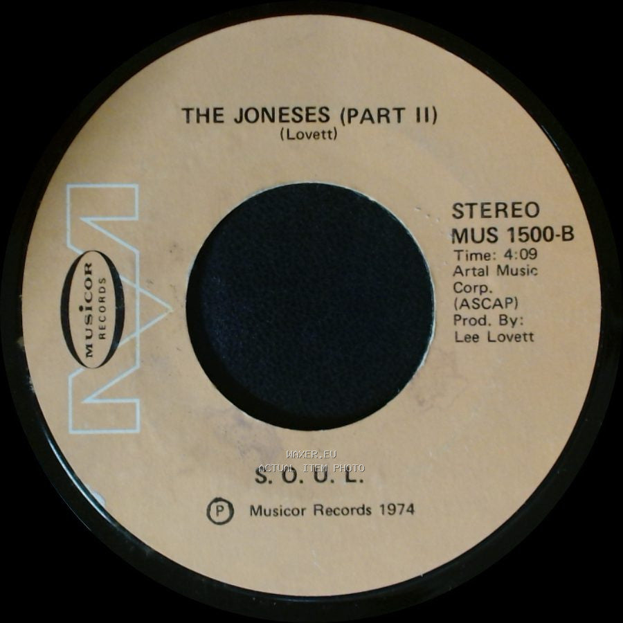 S.O.U.L. - The Joneses (Part I) / The Joneses (Part Ii) side B