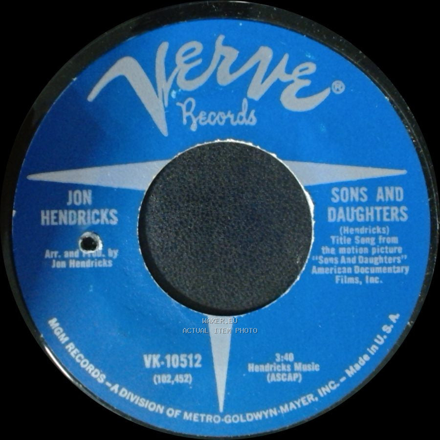 Jon Hendricks - Sons And Daughters / Fire In The City side A