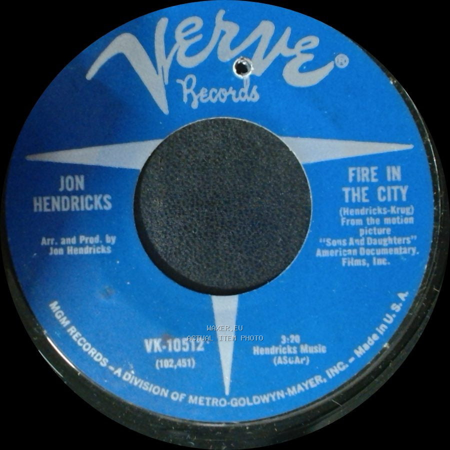 Jon Hendricks - Sons And Daughters / Fire In The City side B