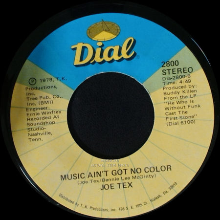 Joe Tex - Loose Caboose / Music Ain't Got No Color side B