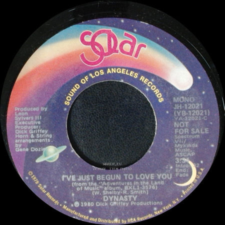 Dynasty - I've Just Begun To Love You / I've Just Begun To Love You side A