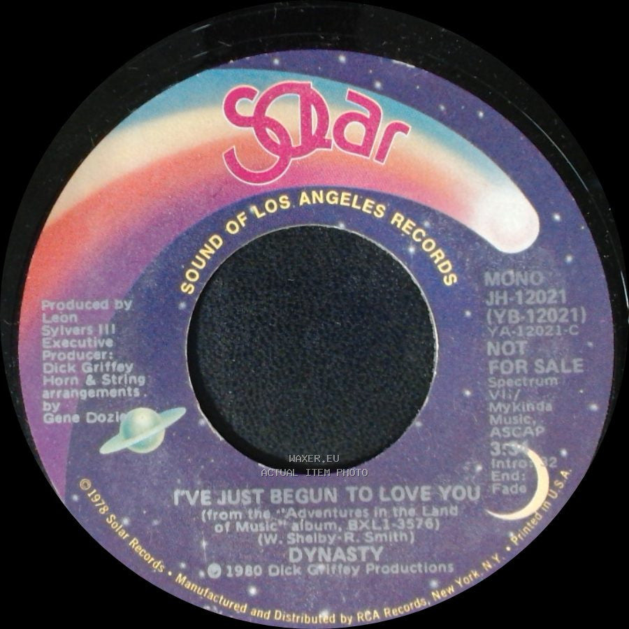 Dynasty - I've Just Begun To Love You / I've Just Begun To Love You side A
