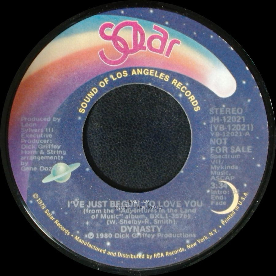 Dynasty - I've Just Begun To Love You / I've Just Begun To Love You side B
