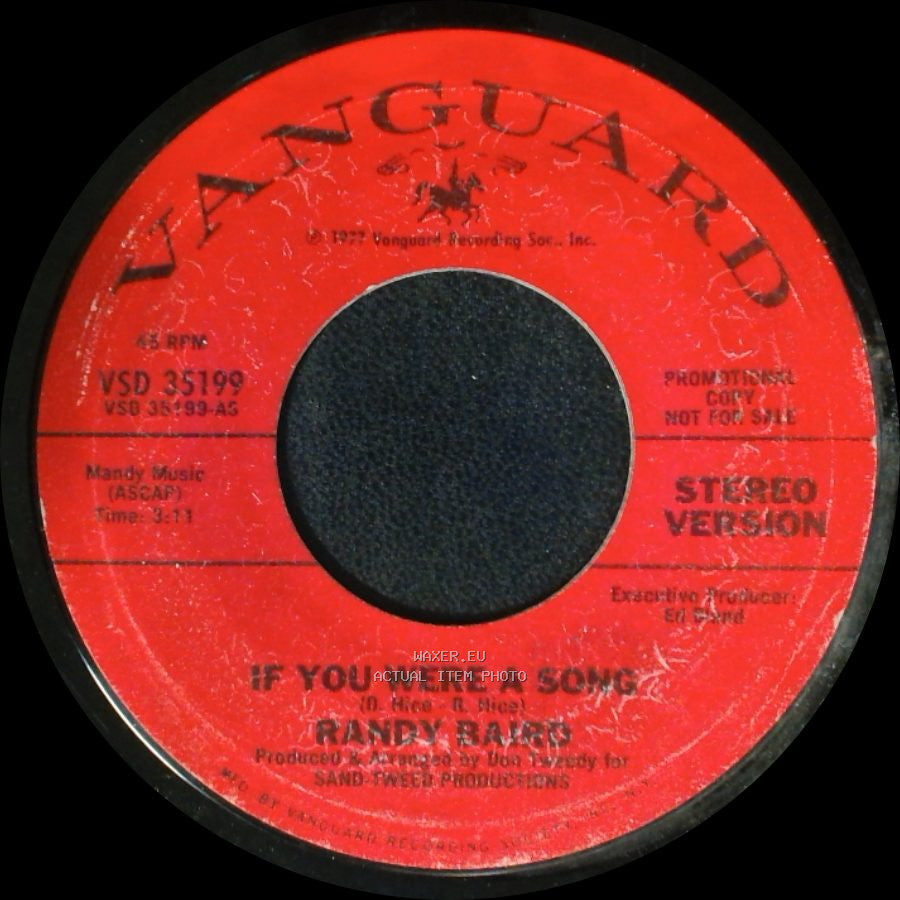 Randy Meisner / Randy Baird - If You Were A Song / If You Were A Song side B