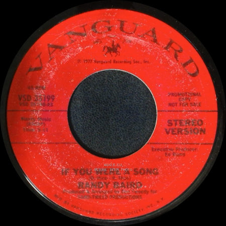 Randy Barrd / Randy Baird - If You Were A Song / If You Were A Song side B