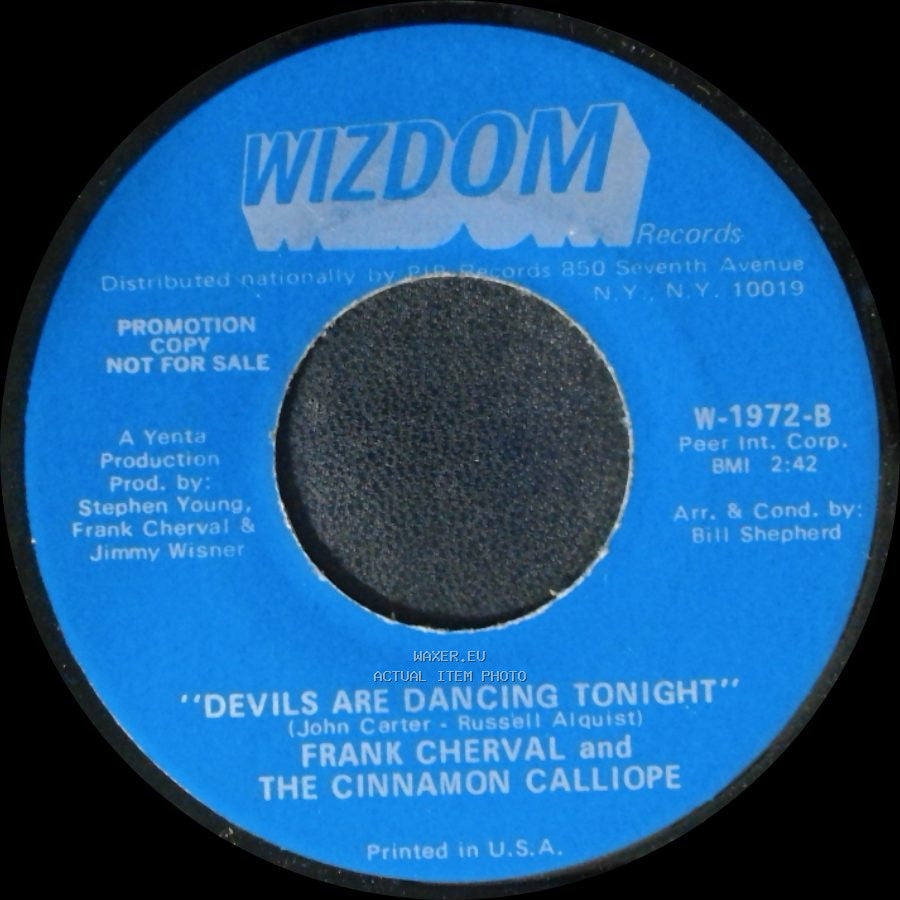 Frank Cherval And The Cinnamon Calliope - I Wish I Were A Child / Devils Are Dancing Tonight side B