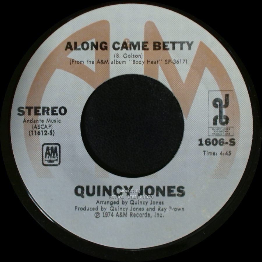 Quincy Jones - Along Came Betty / If I Ever Lose This Heaven side A