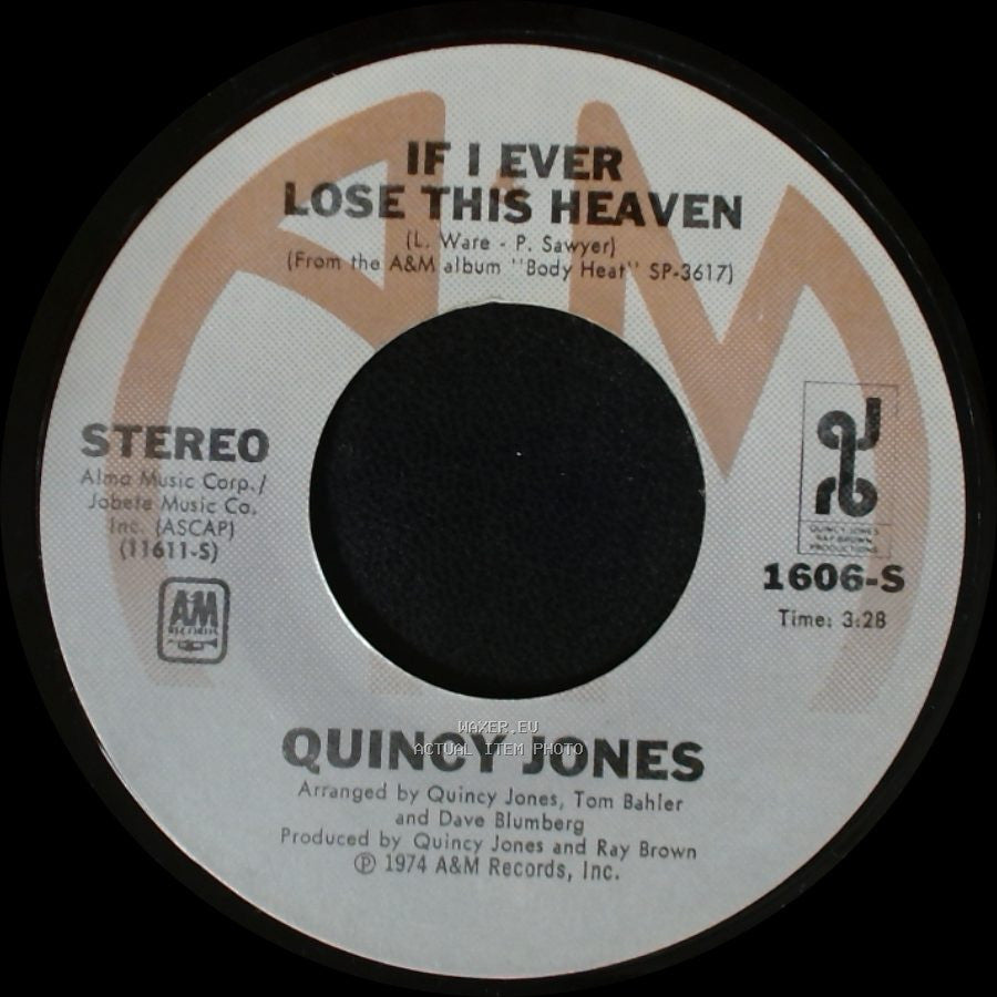 Quincy Jones - Along Came Betty / If I Ever Lose This Heaven side B