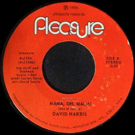 David Harris - (These Are) The Moments / Mama, Oh, Mama! side B