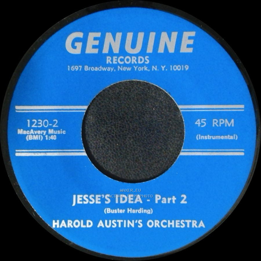Harold Austin's Orchestra - Jesse's Idea - Part 2 / Jesse's Idea - Part 1 side A
