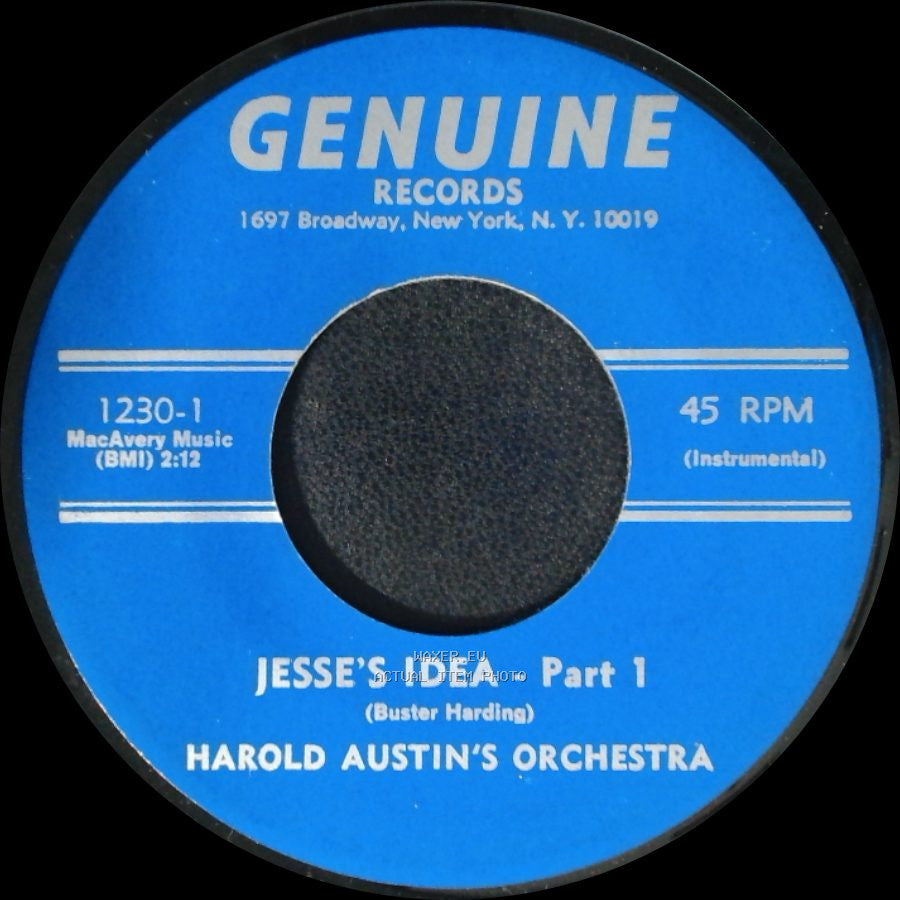 Harold Austin's Orchestra - Jesse's Idea - Part 2 / Jesse's Idea - Part 1 side B