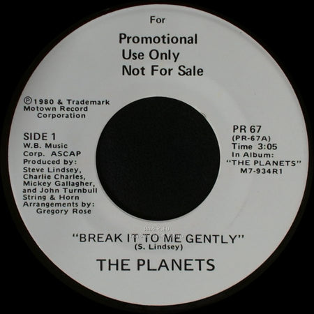The Planets - Break It To Me Gently / Medley: Lines / Iron To Iron / Mile High side A