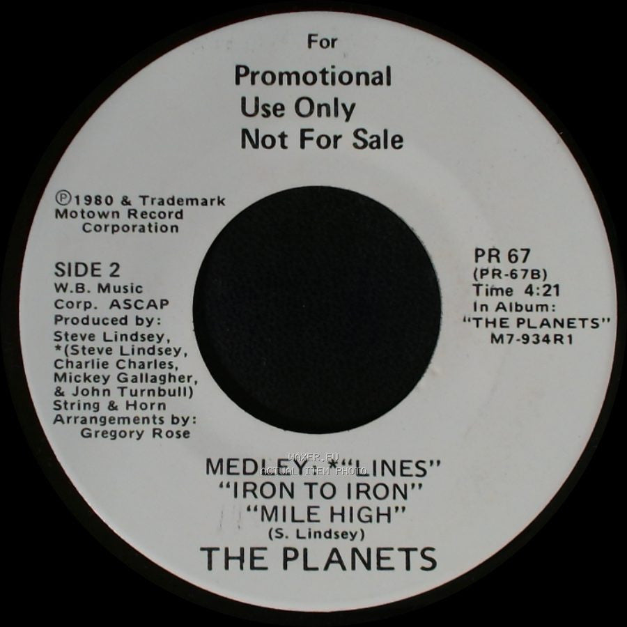 The Planets - Break It To Me Gently / Medley: Lines / Iron To Iron / Mile High side B
