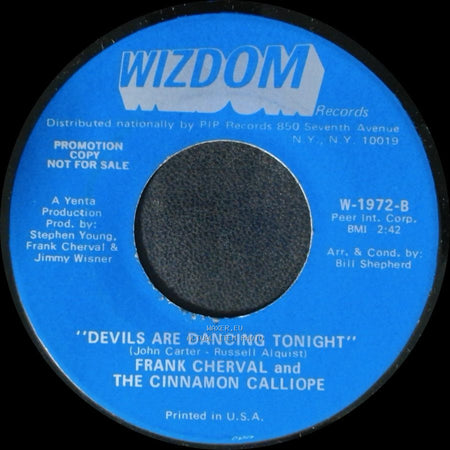 Frank Cherval And The Cinnamon Calliope - I Wish I Were A Child / Devils Are Dancing Tonight side A