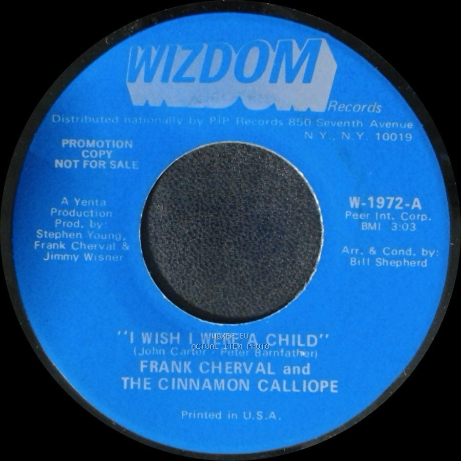 Frank Cherval And The Cinnamon Calliope - I Wish I Were A Child / Devils Are Dancing Tonight side B