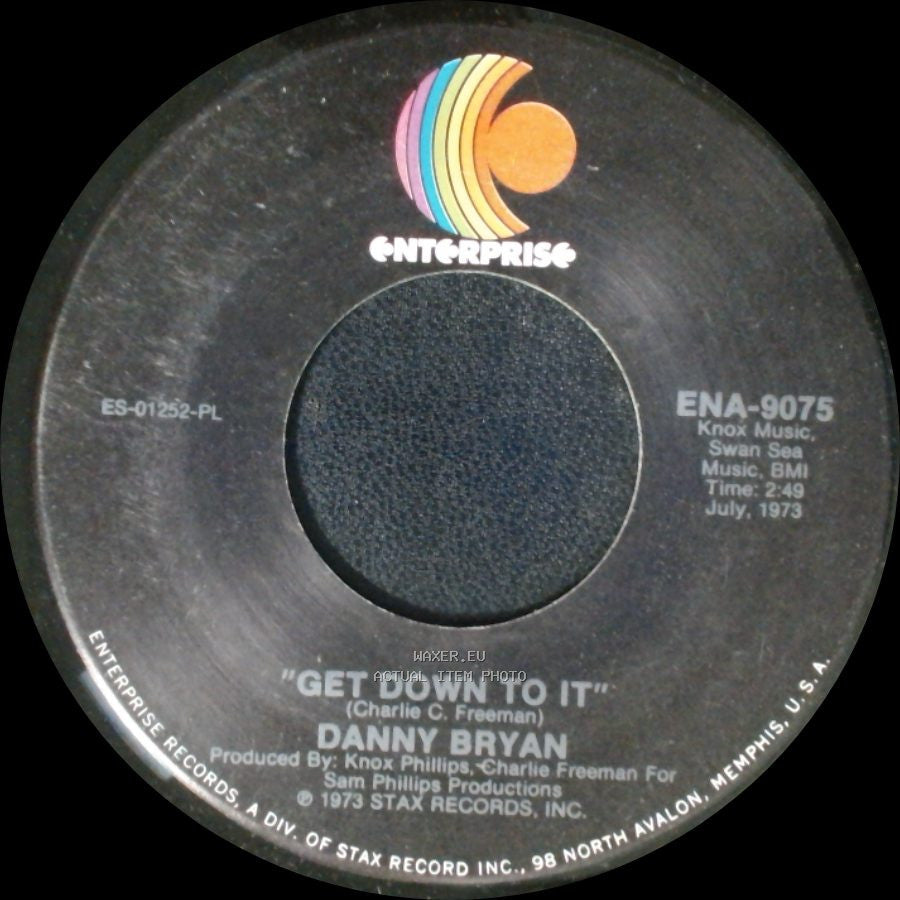 Danny Bryan - Get Down To It / My Girl side B