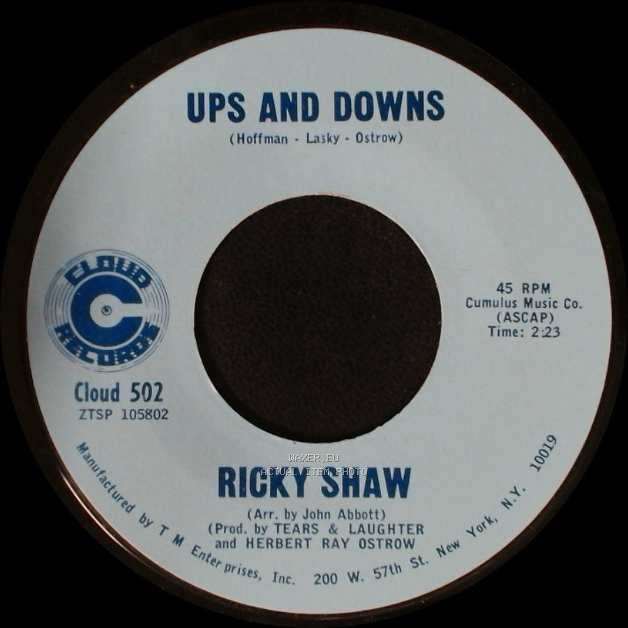Ricky Shaw - That's The Way Heaven Made Her / Ups And Downs side B
