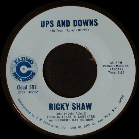 Ricky Shaw - That's The Way Heaven Made Her / Ups And Downs side B