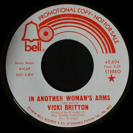 Vicki Britton - In Another Woman's Arms / In Another Woman's Arms side A