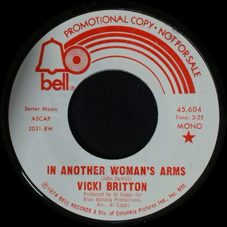 Vicki Britton - In Another Woman's Arms / In Another Woman's Arms side B