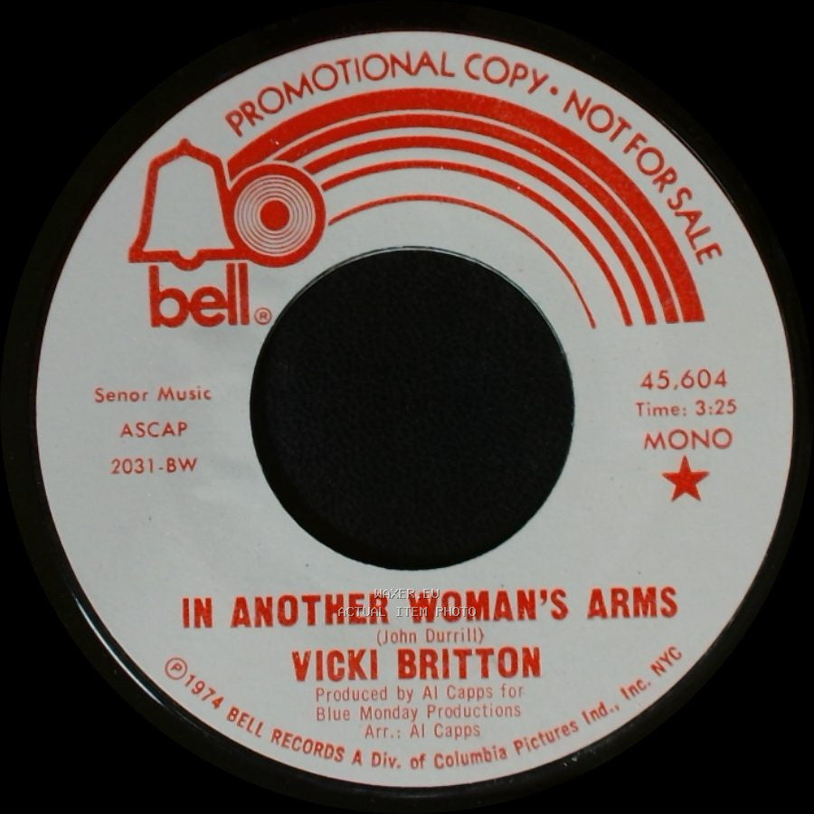 Vicki Britton - In Another Woman's Arms / In Another Woman's Arms side A