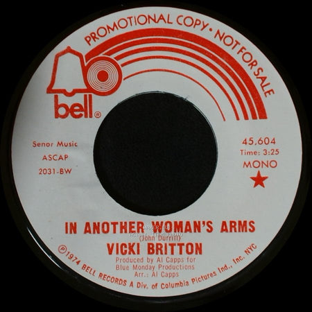 Vicki Britton - In Another Woman's Arms / In Another Woman's Arms side A