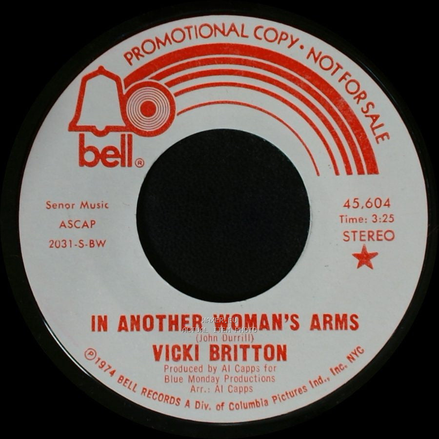 Vicki Britton - In Another Woman's Arms / In Another Woman's Arms side A