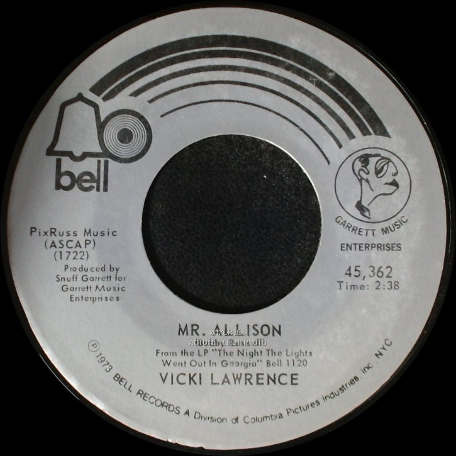 Vicki Lawrence - He Did With Me / Mr. Allison side B