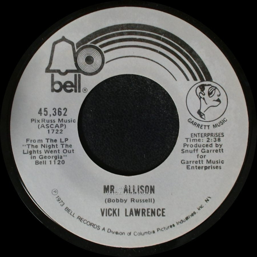Vicki Lawrence - He Did With Me / Mr. Allison side A