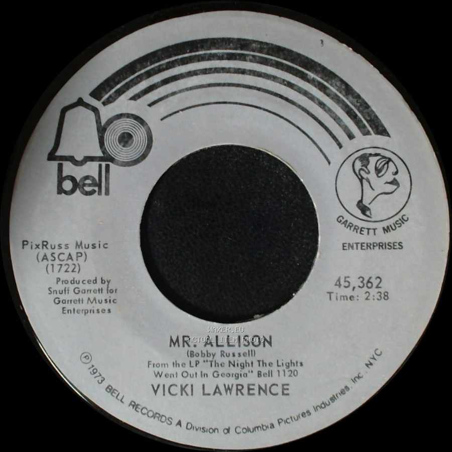 Vicki Lawrence - He Did With Me / Mr. Allison side B