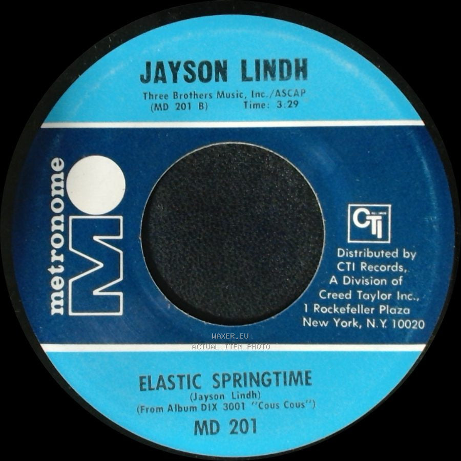 Jayson Lindh - Elastic Springtime / Good Time Charlie's Got The Blues side A