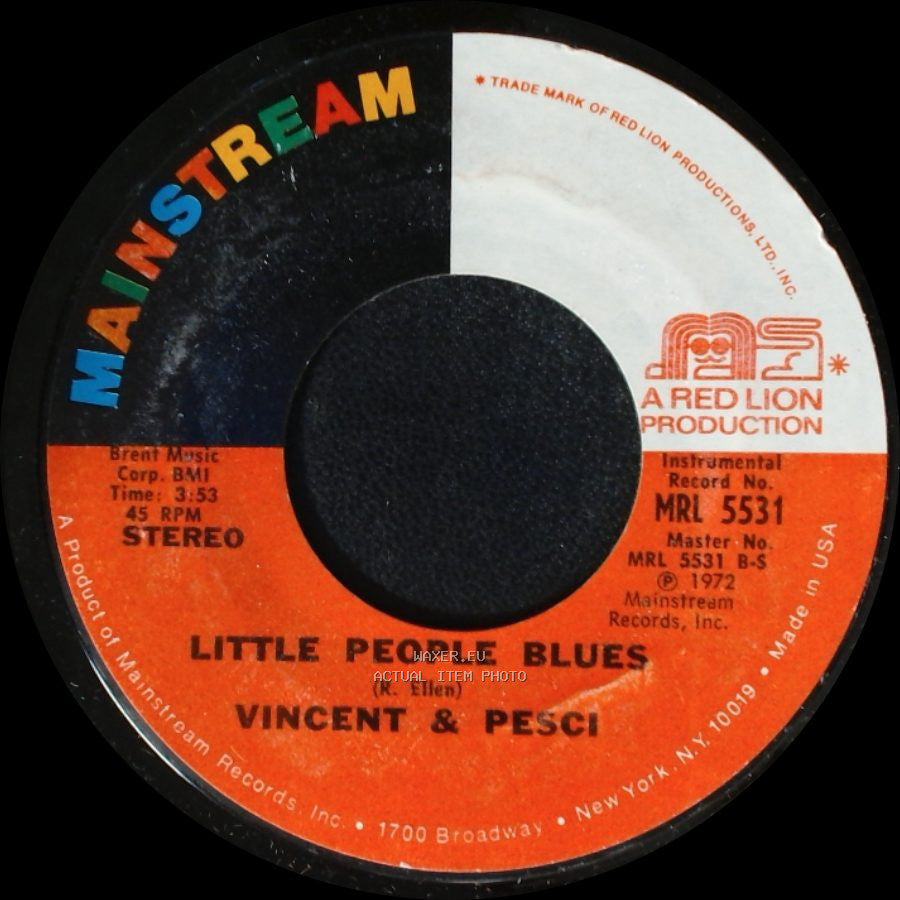 Vincent & Pesci - Can You Fix The Way I Talk For Christmas / Little People Blues side A