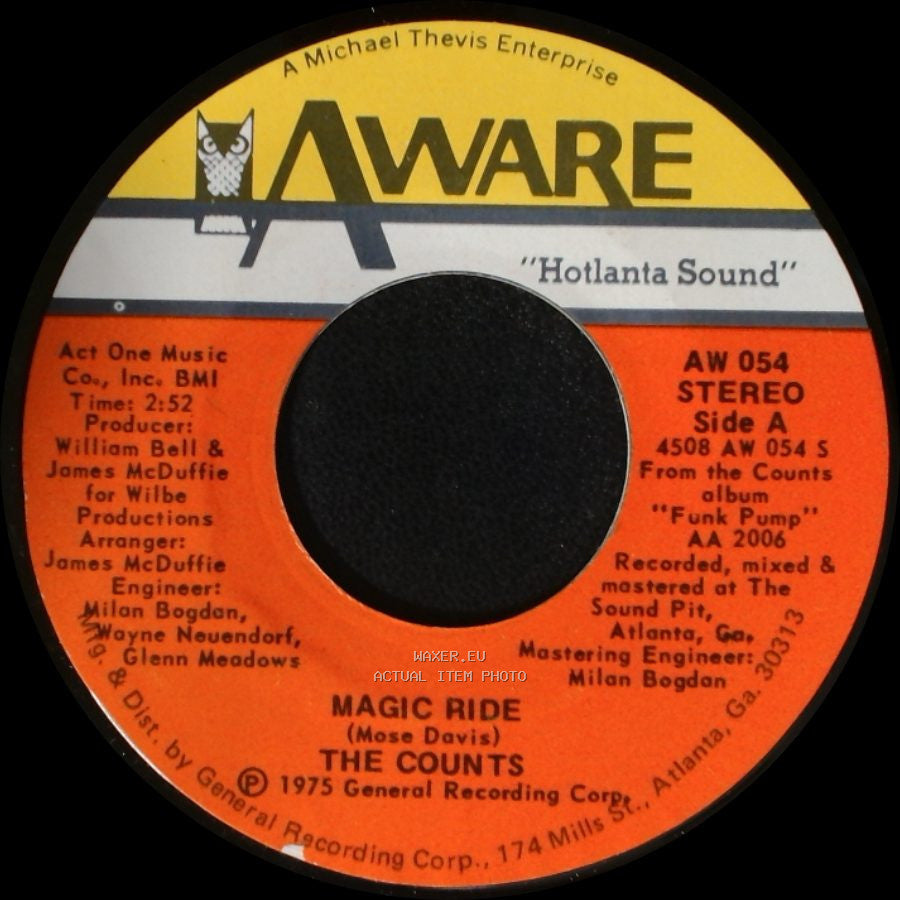 The Counts - Magic Ride / Short Cut side A