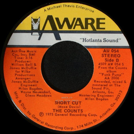 The Counts - Magic Ride / Short Cut side B