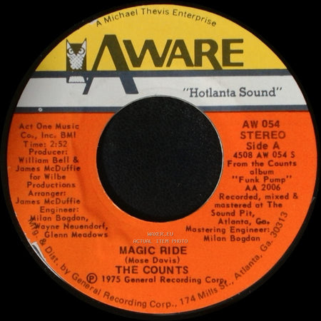 The Counts - Magic Ride / Short Cut side A