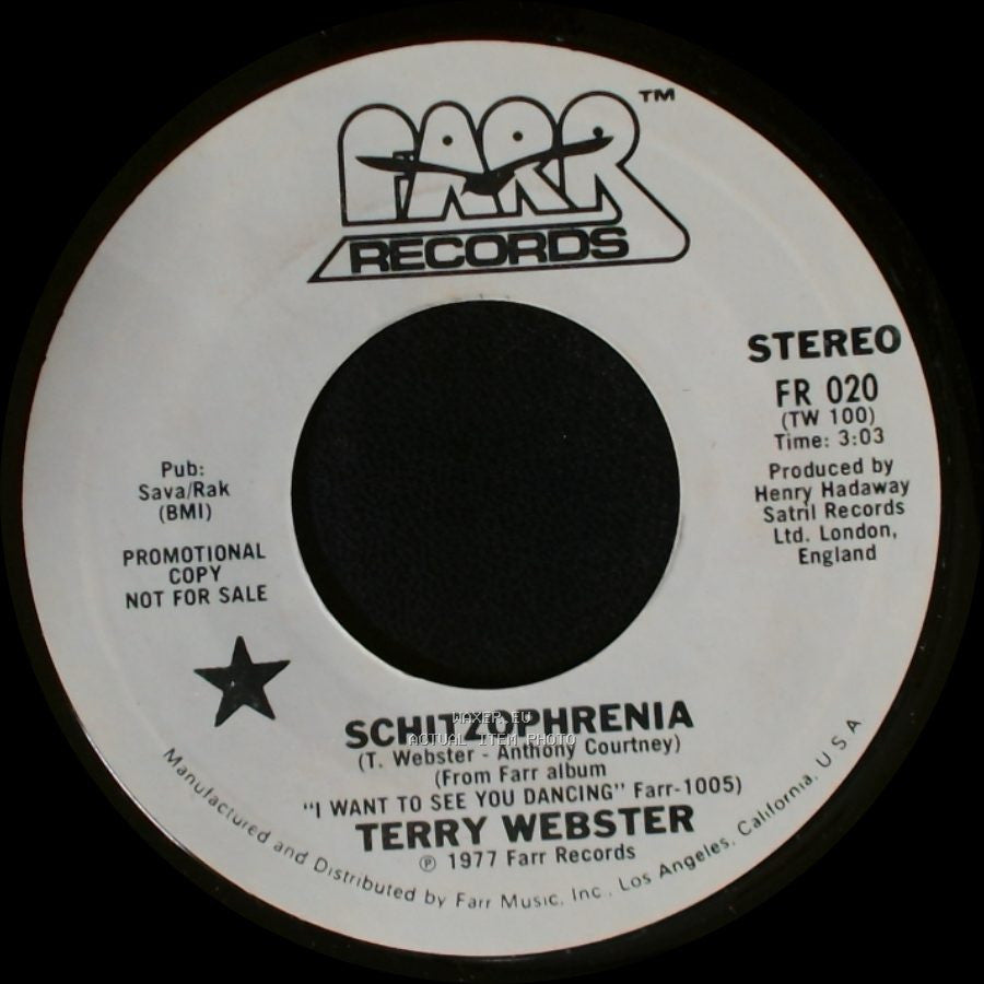 Terry Webster - Schitzophrenia / I Want To See You Dancing side A