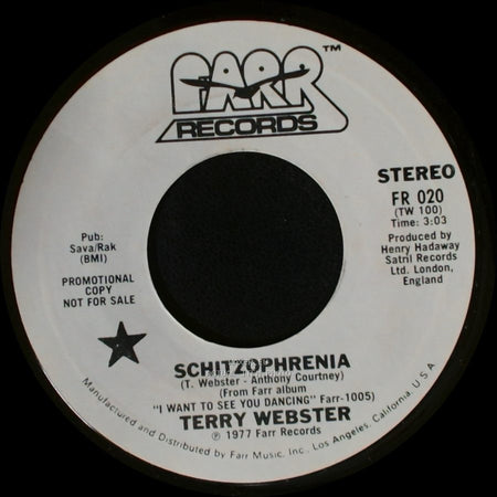 Terry Webster - Schitzophrenia / I Want To See You Dancing side A