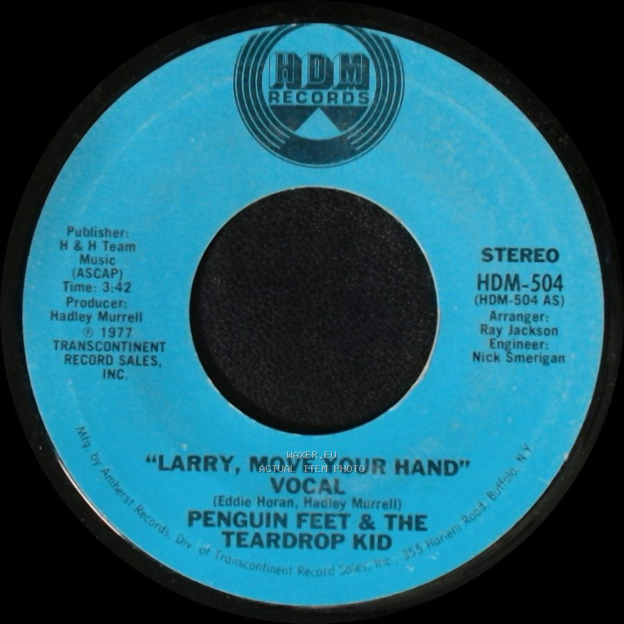 Penguin Feet & The Teardrop Kid - Larry, Move Your Hand / Larry, Move Your Hand side B