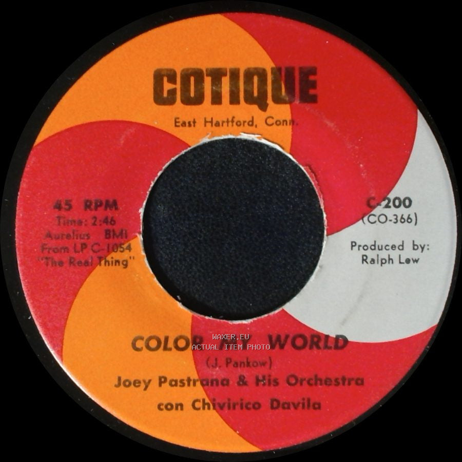 Joey Pastrana & His Orchestra Con Chivirico Davila - Pastrana Llego / Color My World side B