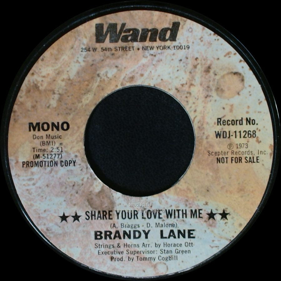 Brandy Lane - Share Your Love With Me / Share Your Love With Me side B