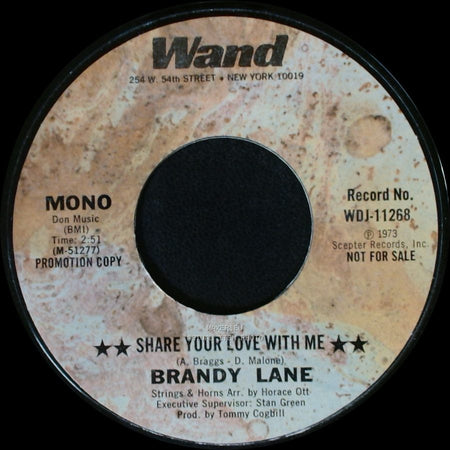 Brandy Lane - Share Your Love With Me / Share Your Love With Me side B