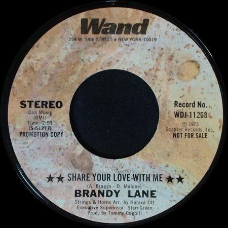 Brandy Lane - Share Your Love With Me / Share Your Love With Me side A
