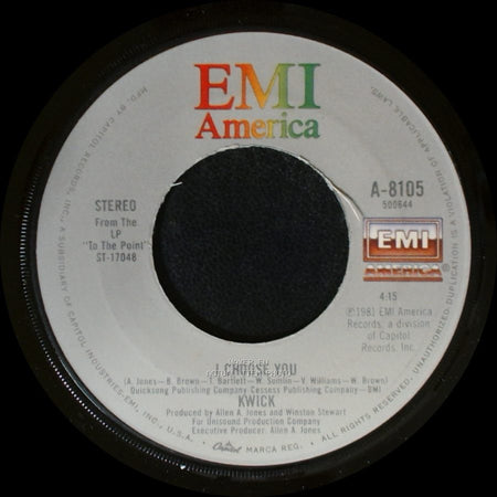 Kwick - I Choose You / Shake Till Your Body Break side A