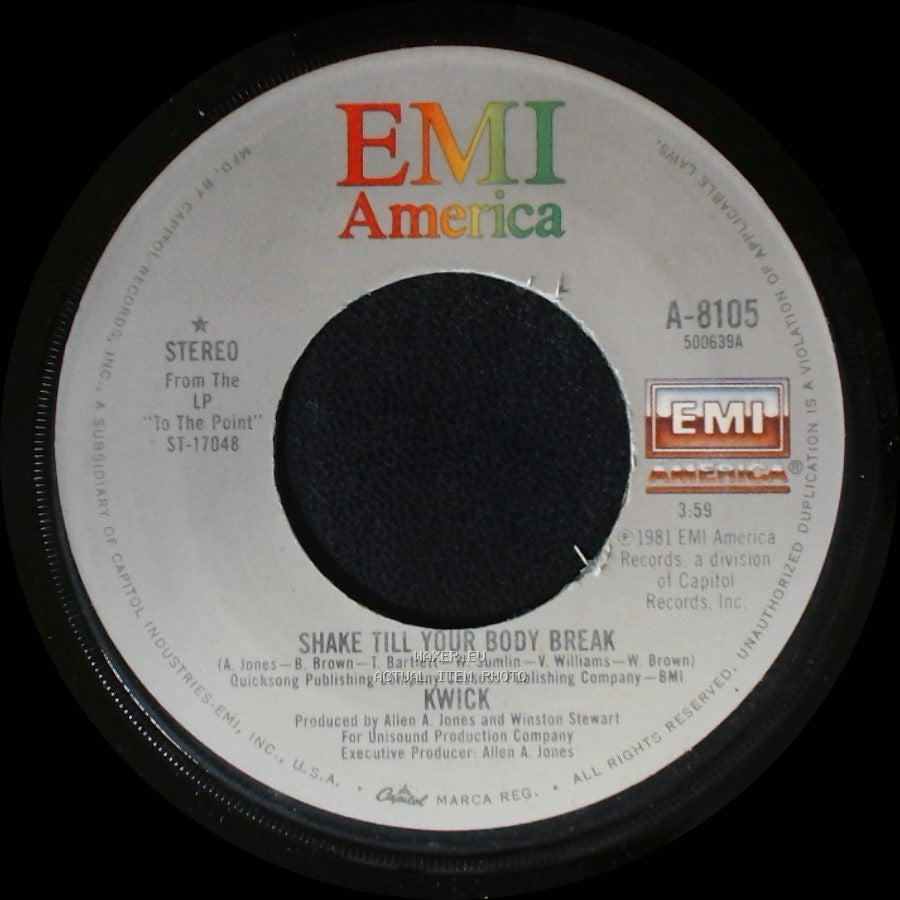 Kwick - I Choose You / Shake Till Your Body Break side B