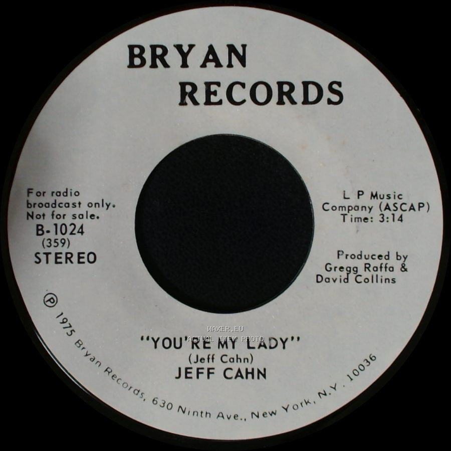 Jeff Cahn - You're My Lady / You're My Lady side A