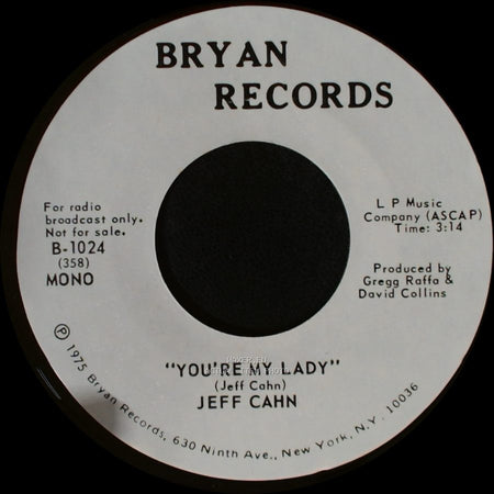 Jeff Cahn - You're My Lady / You're My Lady side B