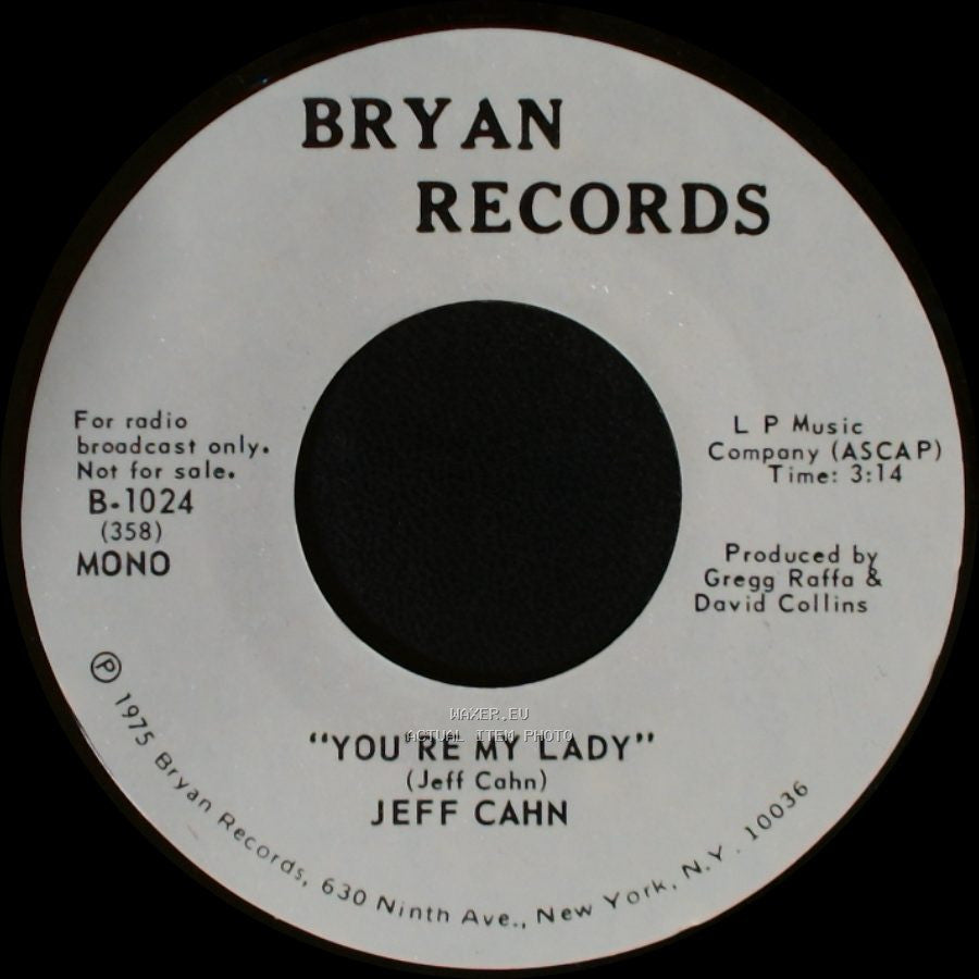Jeff Cahn - You're My Lady / You're My Lady side A