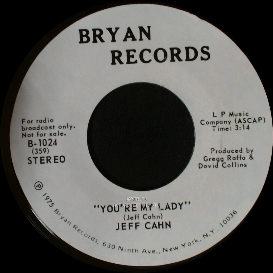 Jeff Cahn - You're My Lady / You're My Lady side B