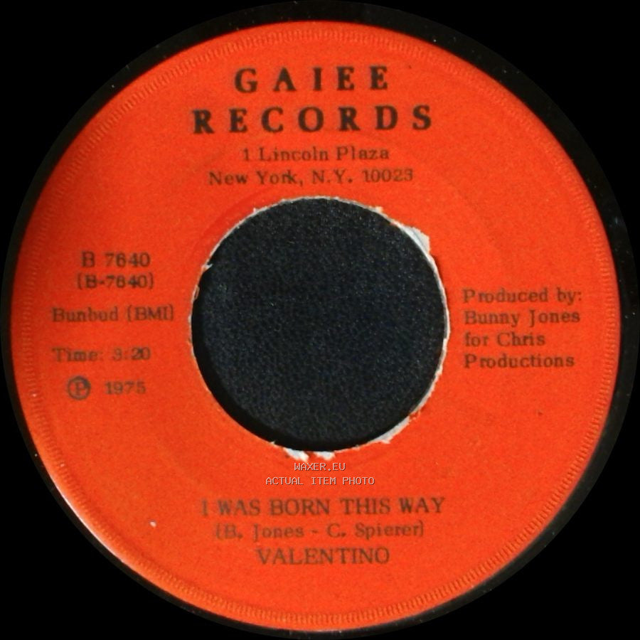 Valentino - I Was Born This Way / Liberation side A